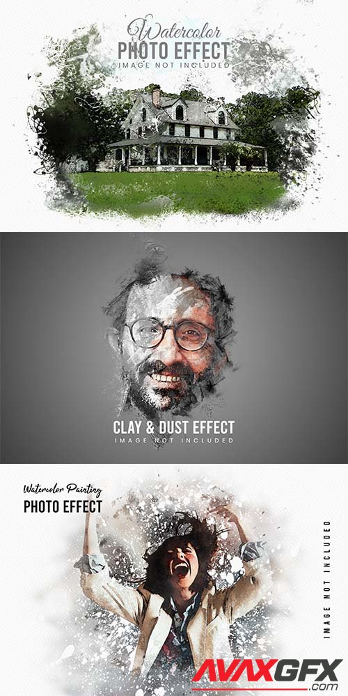 Watercolor dispersion photo effect