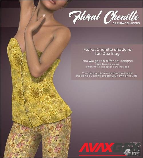 Daz Iray - Floral Chenille