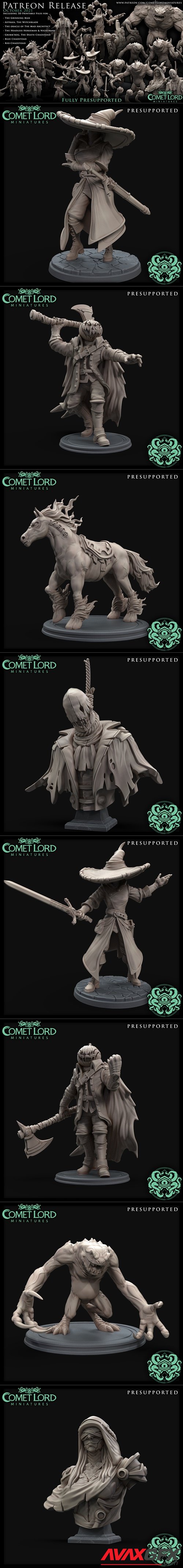 Comet Lord Minis October 2021 Release – 3D Printable STL