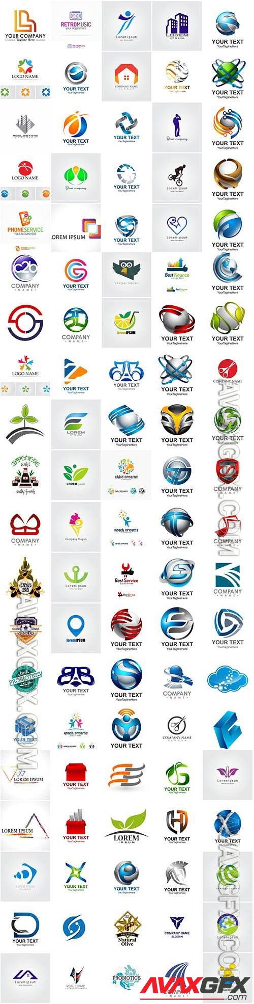 100 Bundle logo  vector design vol 14