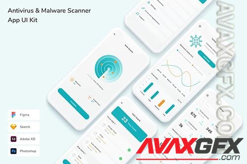 Antivirus & Malware Scanner App UI Kit PUFG8LY