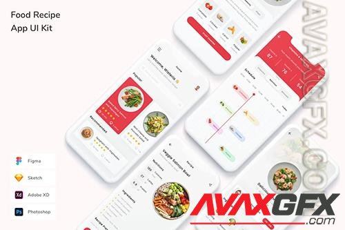 Food Recipe App UI Kit LHJLJ3P