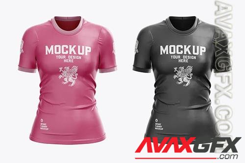 Women’s Slim-Fit T-Shirt Mockup DJ76MN8