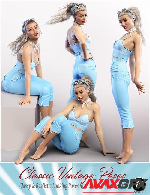 iV Classic Vintage Poses for Genesis 8 Female