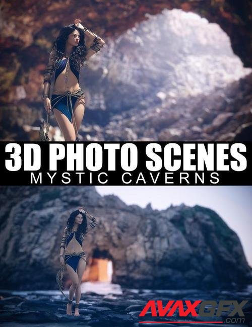 3D Photo Scenes - Mystic Caverns