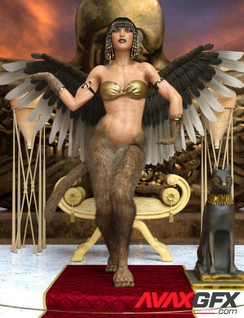 Riddle Poses for Sphinx For Genesis 8 Female