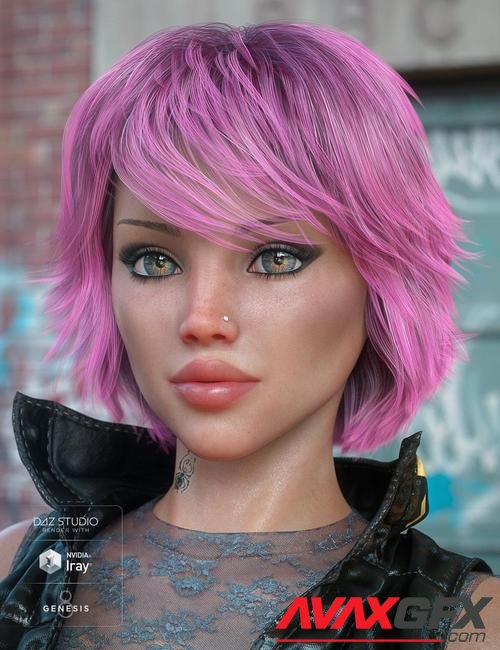 Textured Bob Hair for Genesis 8 and 3 Female(s)