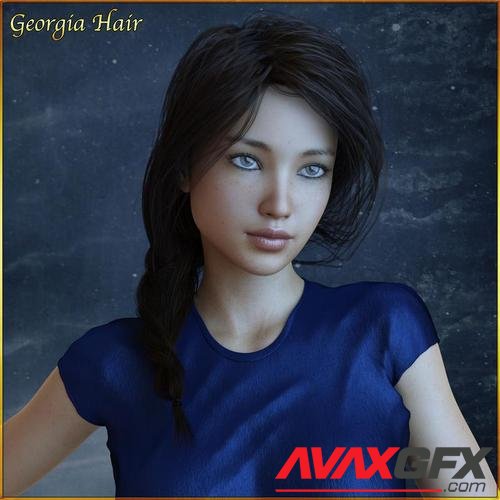 Georgia Hair For G3 G8 Daz