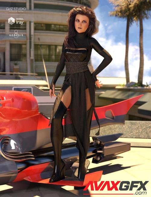 dForce Akemi Outfit for Genesis 8 Female(s)