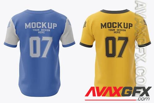 Baseball Jersey Mockup. Back Side QALPL9K