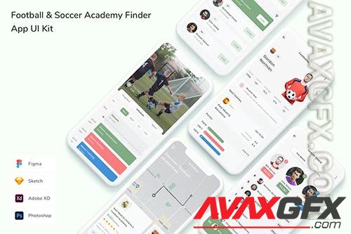 Football & Soccer Academy Finder App UI Kit EU5PADZ