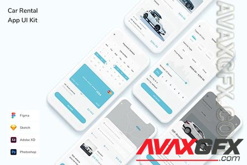 Car Rental App UI Kit AA43NYY