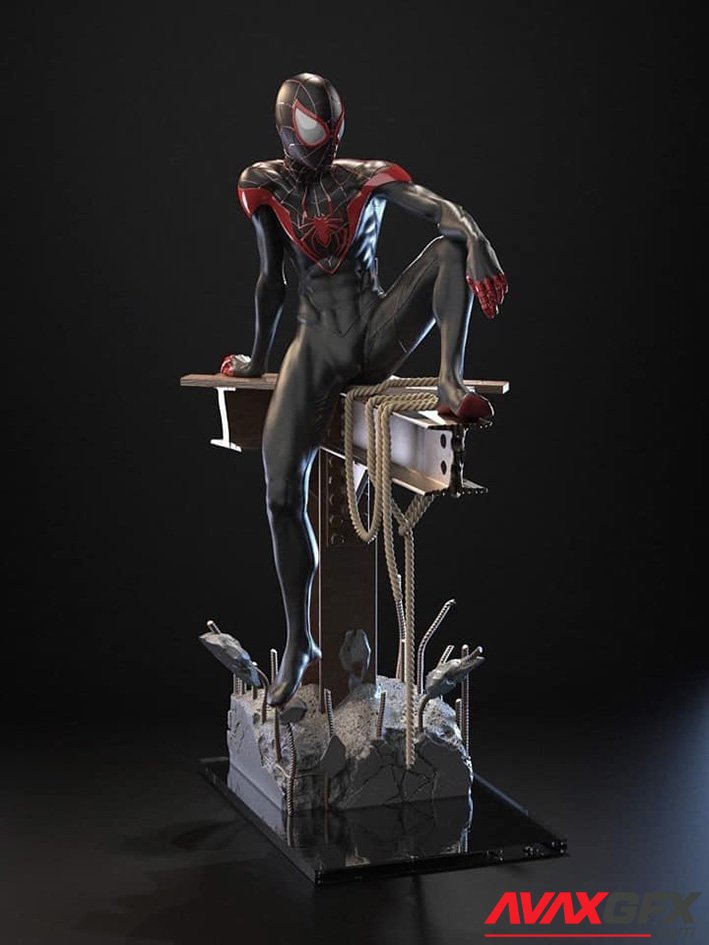 Spider Man Miles Morales 3D Printable STL