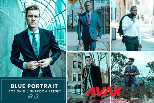 Black Portrait Action & Lightrom Presets