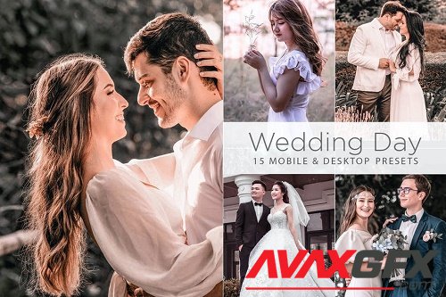15 Wedding Day Presets | Mobile & Desktop Presets