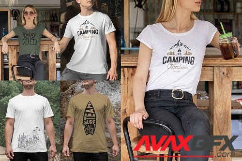 T-Shirt Mockups Outdoor Edition Vol. 2