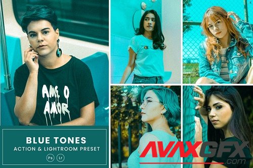 Blue Tones Action & Lightrom Presets