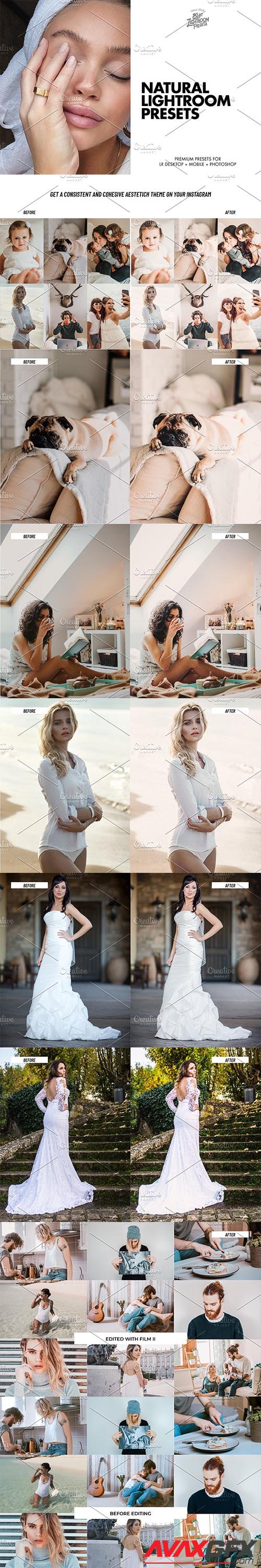 CreativeMarket - Lightroom Presets Natural Film Edit 6761201