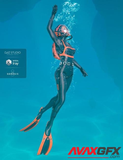 High Tech Scuba Diver for Genesis 8 Female(s)