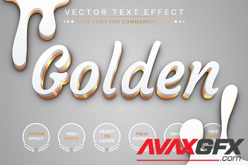 White Gold - Editable Text Effect - 6658005