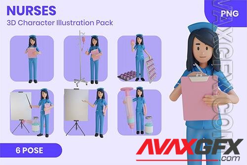 Nurses 3D Character Set