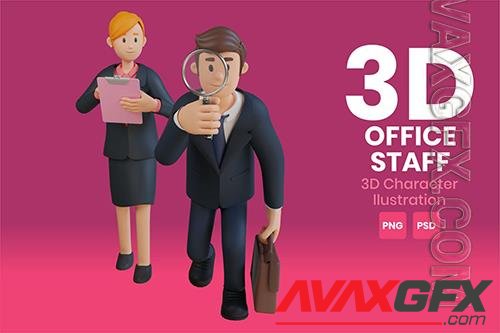 Office Staff 3D Character Illustration 7