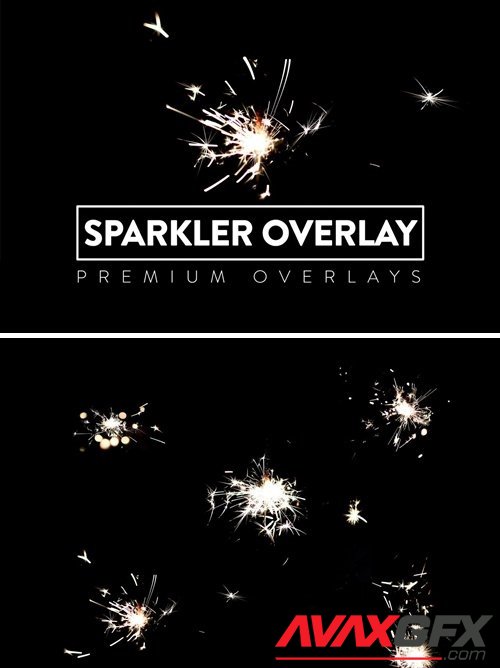 10 Sparkler Overlay HQ