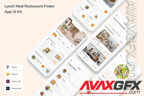 Lunch Meal Restaurant Finder App UI Kit Y7SHDTF