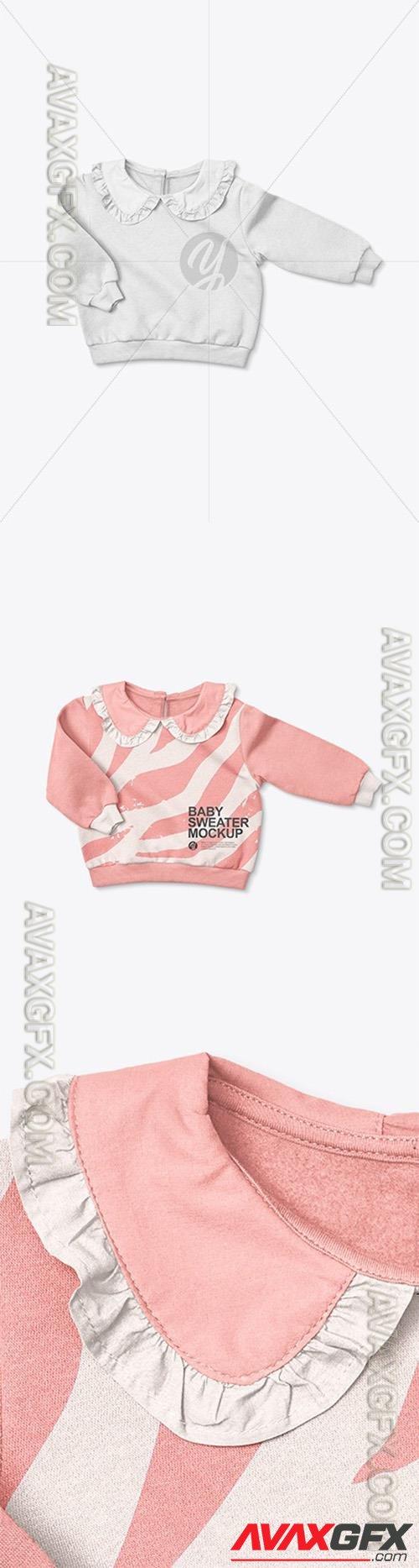 Baby Girl Ruffle Collar Jumper Mockup 90304
