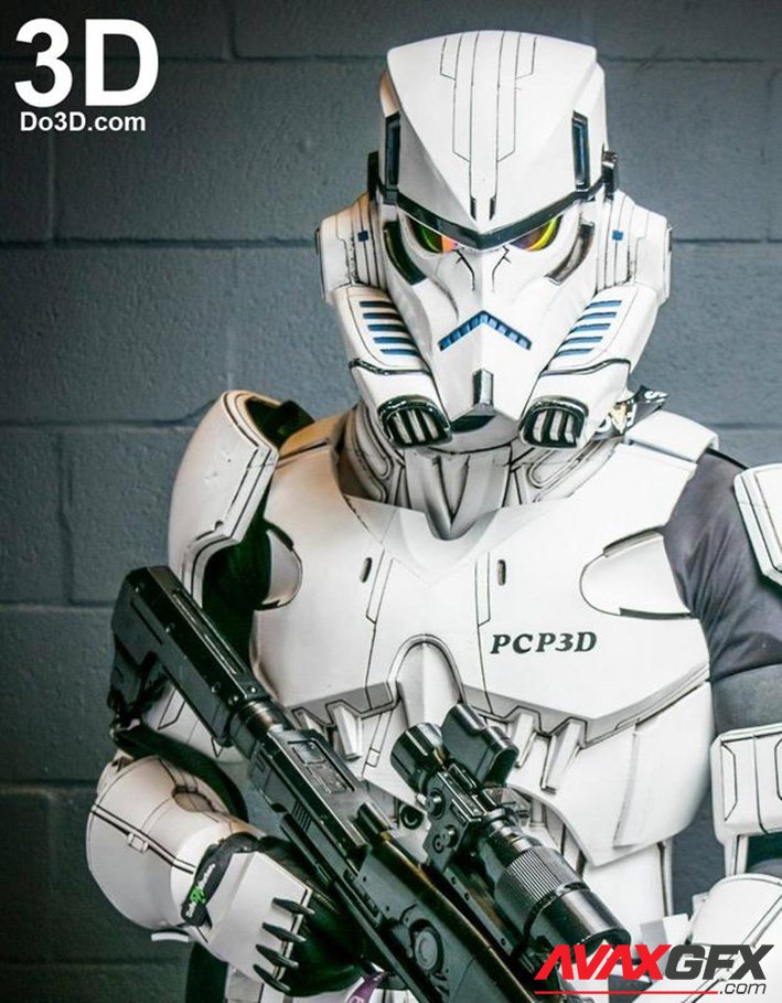 Star Wars variant Stormtrooper Full Body Armor Suit 3D Printable STL