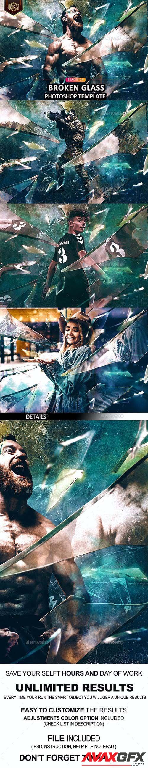 GraphicRiver - Broken Glass Photoshop 33854044