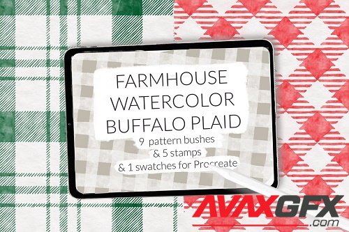 Farmhouse Christmas Buffalo plaid - 6651519