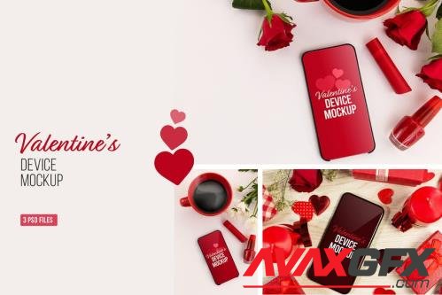 Valentine Screen Mockup Photoshop - QDVBX9D