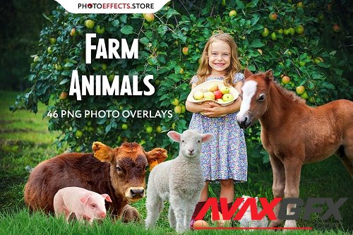 46 Farm Animals Photo Overlays - 6652852