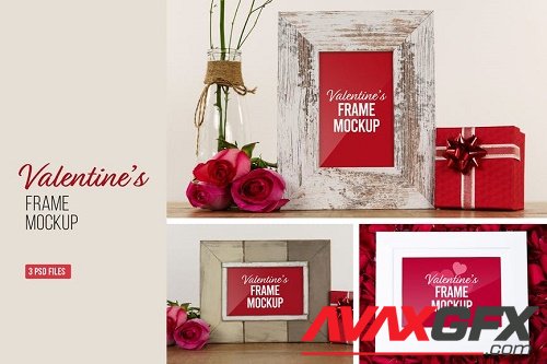 Valentine Frame Mockup Photoshop - A6D3QBX