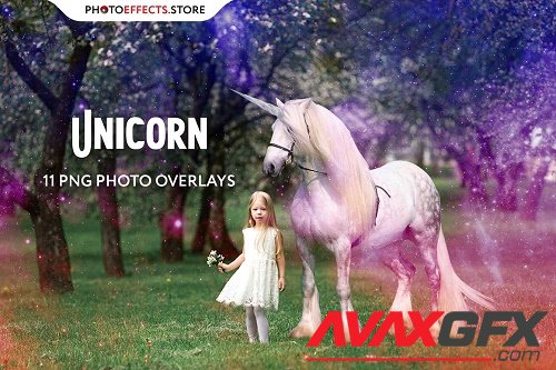 11 Unicorn Photo Overlays - 6652855