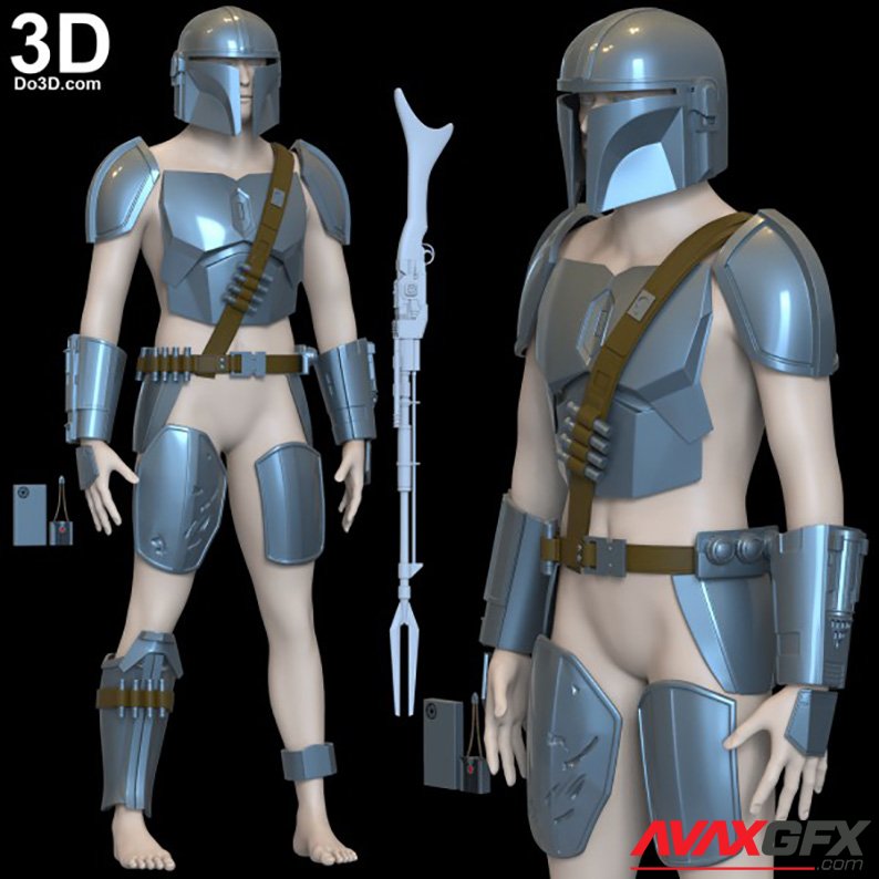 Mandalorian Beskar Armor 3D Printable STL