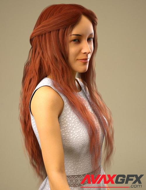 Nerea Hair for Genesis 8 Female(s)