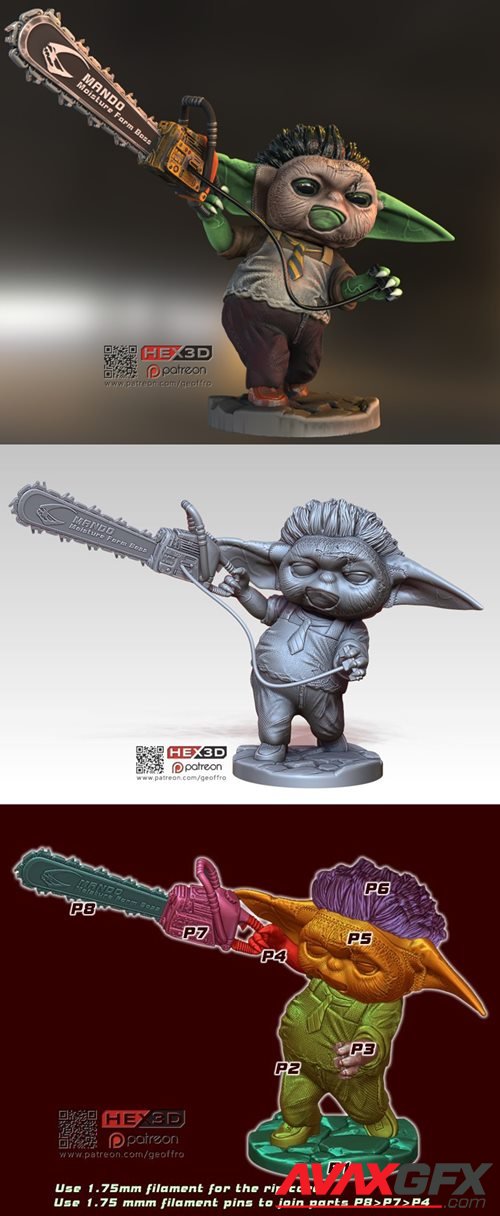 Baby Leatherface – 3D Printable STL