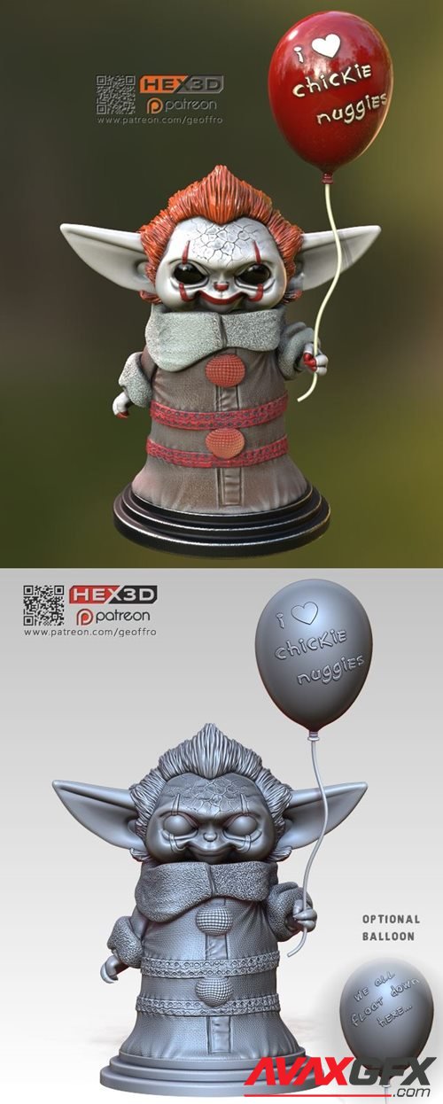 Baby Pennywise – 3D Printable STL