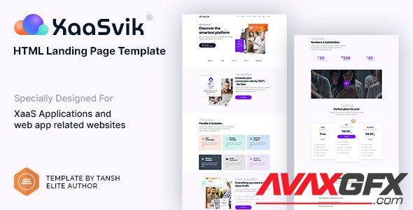 ThemeForest - XaaSvik v1.0 - XaaS HTML Landing Page Template - 34795610