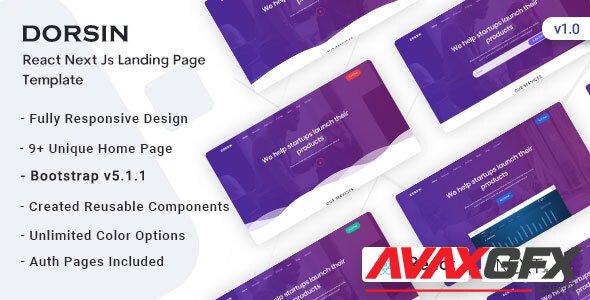 ThemeForest - Dorsin v1.0 - React Next Js Landing Page Template - 33983872