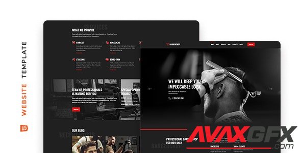 ThemeForest - Barbercrop v1.0 - Hairdressing Website Template - 34759834