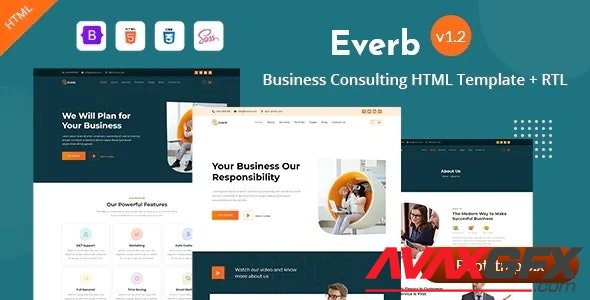 ThemeForest - Everb v1.2 - Business Consulting HTML Template - 26296405