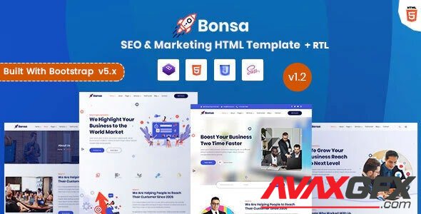 ThemeForest - Bonsa v1.2 - SEO & Marketing Company HTML Template - 27293889