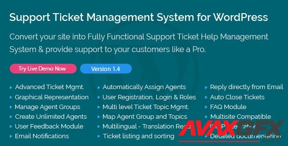 CodeCanyon - Support Ticket Management System for WordPress v1.4 - 21946601
