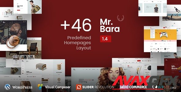 ThemeForest - Mr.Bara v1.8.7 - Responsive Multi-Purpose eCommerce WordPress Theme - 17336192