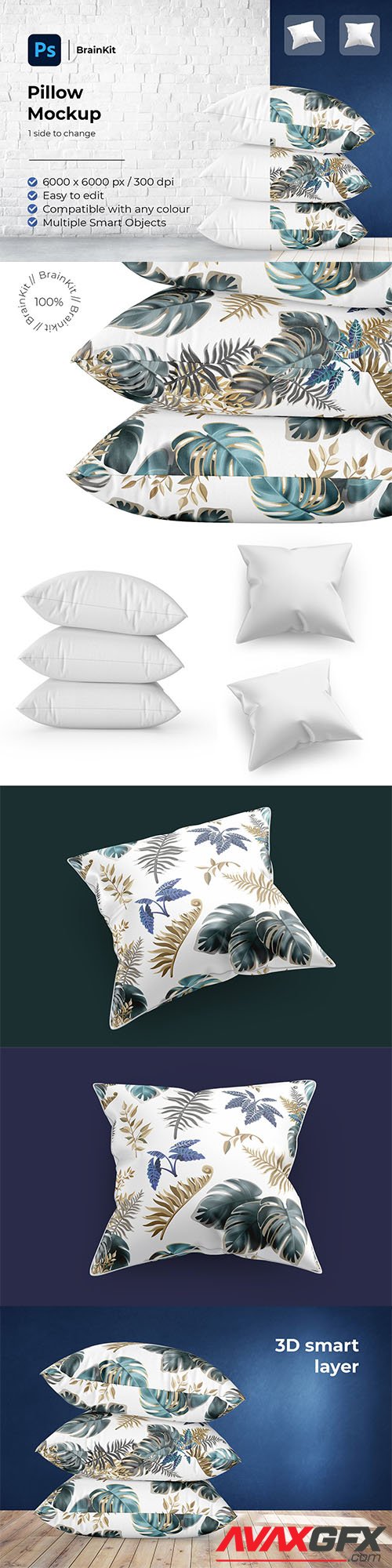 CreativeMarket - Pillows Mockup 6426596