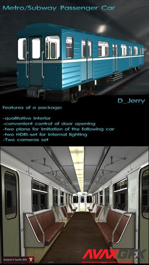Metro Subway Passenger Car