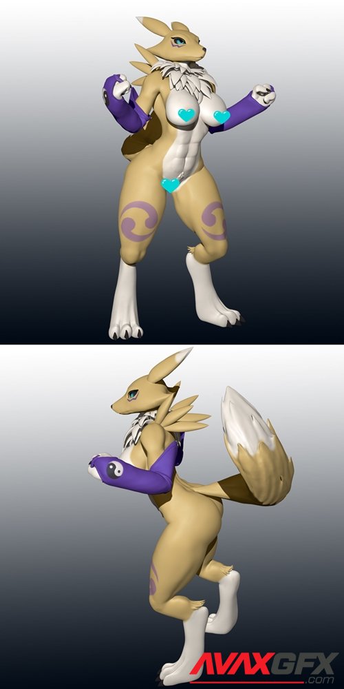 Renamon – 3D Printable STL